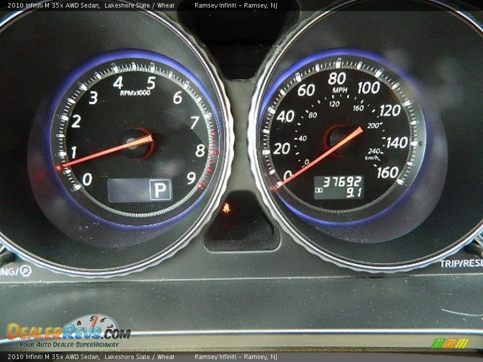 2010 Infiniti M 35x AWD Sedan Lakeshore Slate / Wheat Photo #18