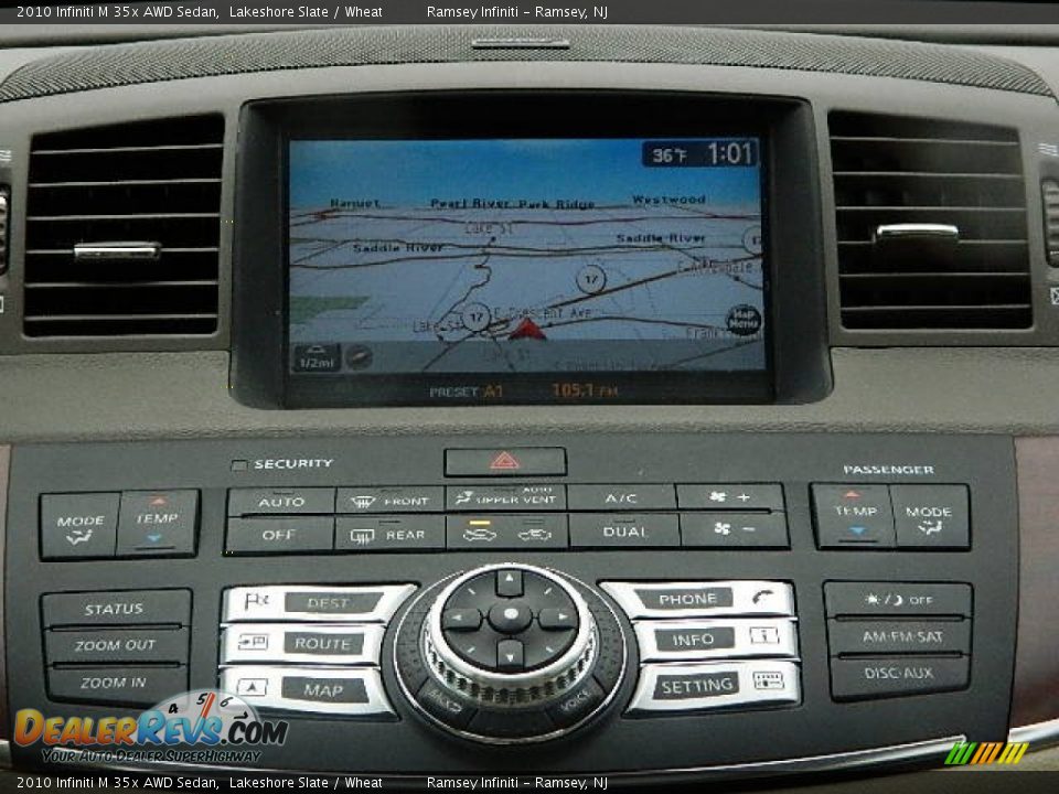 Navigation of 2010 Infiniti M 35x AWD Sedan Photo #19