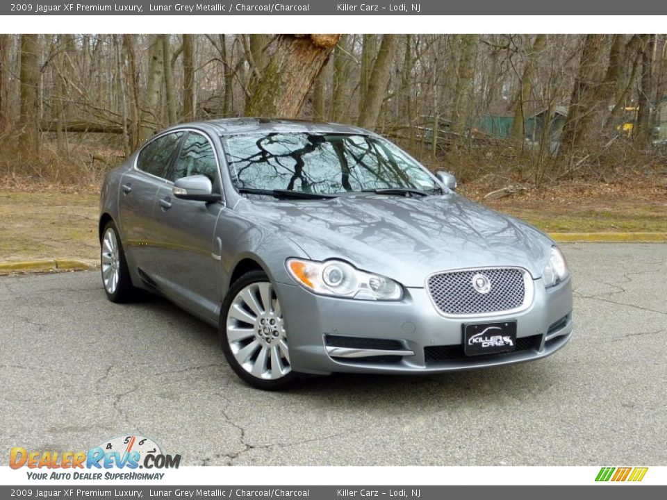 2009 Jaguar XF Premium Luxury Lunar Grey Metallic / Charcoal/Charcoal Photo #1