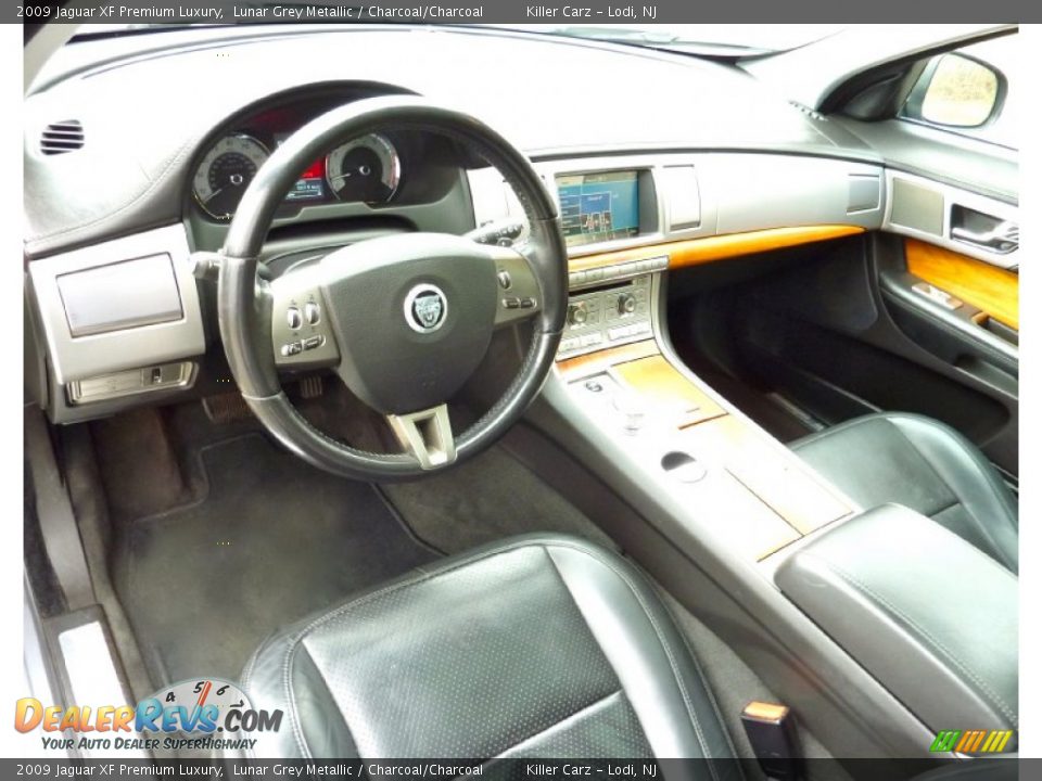 2009 Jaguar XF Premium Luxury Lunar Grey Metallic / Charcoal/Charcoal Photo #15