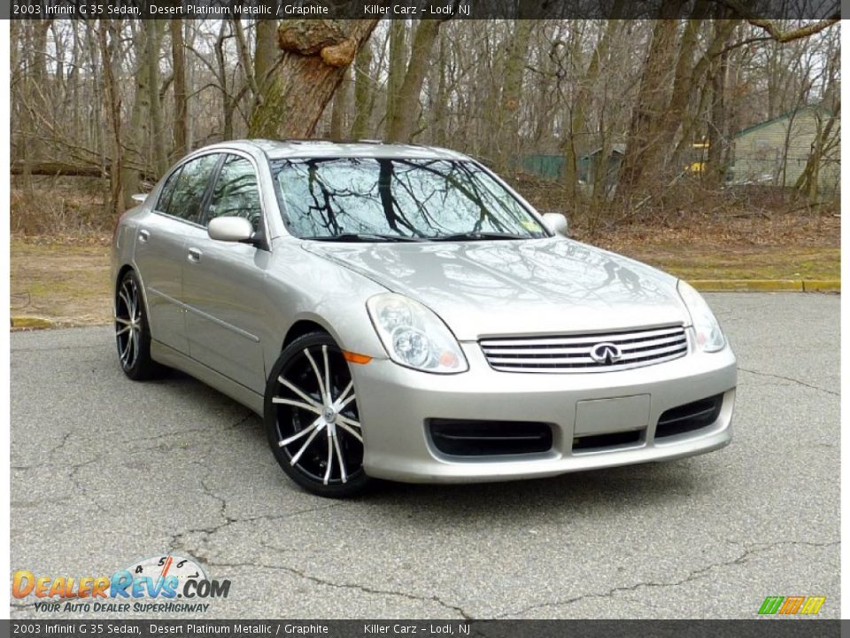 2003 Infiniti G 35 Sedan Desert Platinum Metallic / Graphite Photo #1