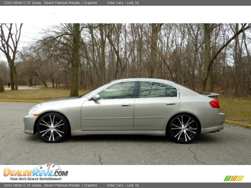 2003 Infiniti G 35 Sedan Desert Platinum Metallic / Graphite Photo #4