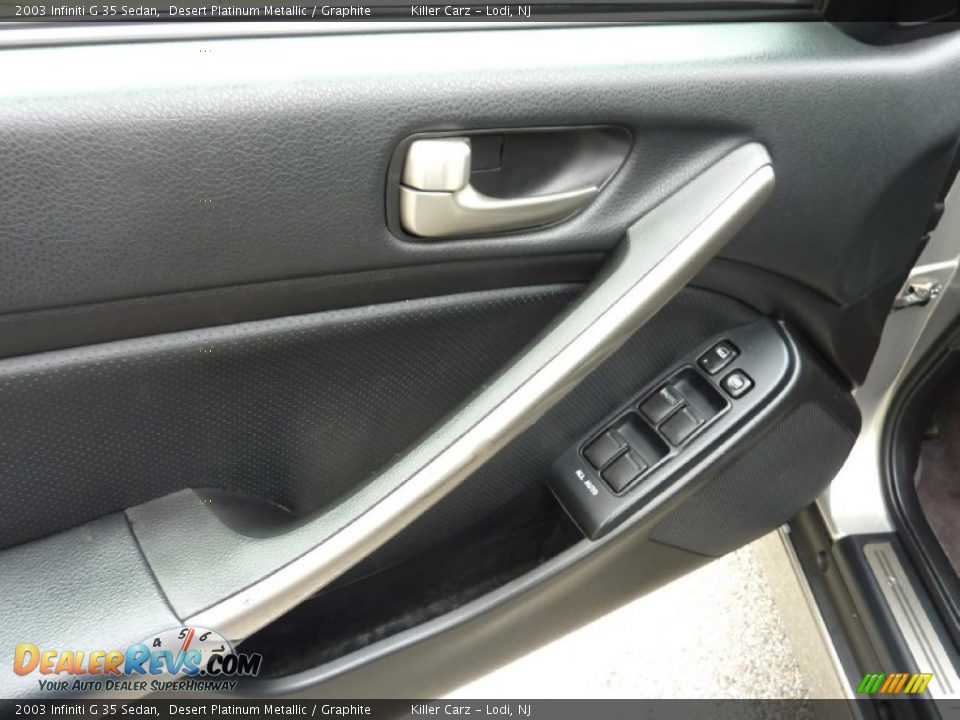 2003 Infiniti G 35 Sedan Desert Platinum Metallic / Graphite Photo #12