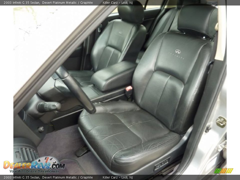 2003 Infiniti G 35 Sedan Desert Platinum Metallic / Graphite Photo #14