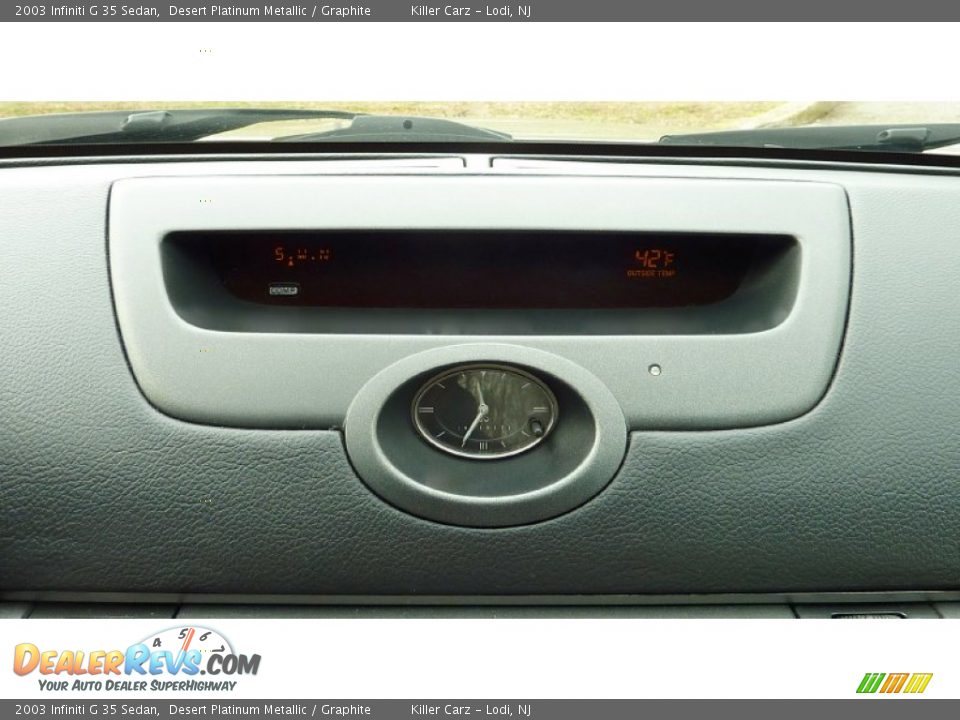 2003 Infiniti G 35 Sedan Desert Platinum Metallic / Graphite Photo #16