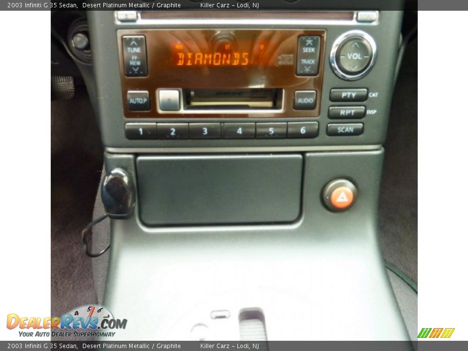 2003 Infiniti G 35 Sedan Desert Platinum Metallic / Graphite Photo #18
