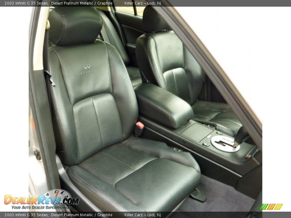 2003 Infiniti G 35 Sedan Desert Platinum Metallic / Graphite Photo #21