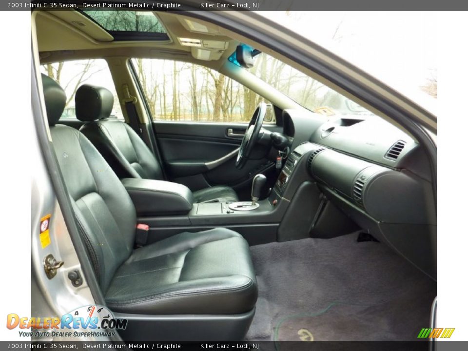 2003 Infiniti G 35 Sedan Desert Platinum Metallic / Graphite Photo #22
