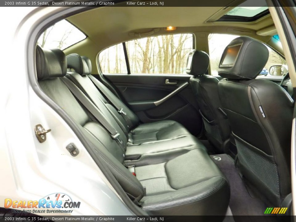 2003 Infiniti G 35 Sedan Desert Platinum Metallic / Graphite Photo #27