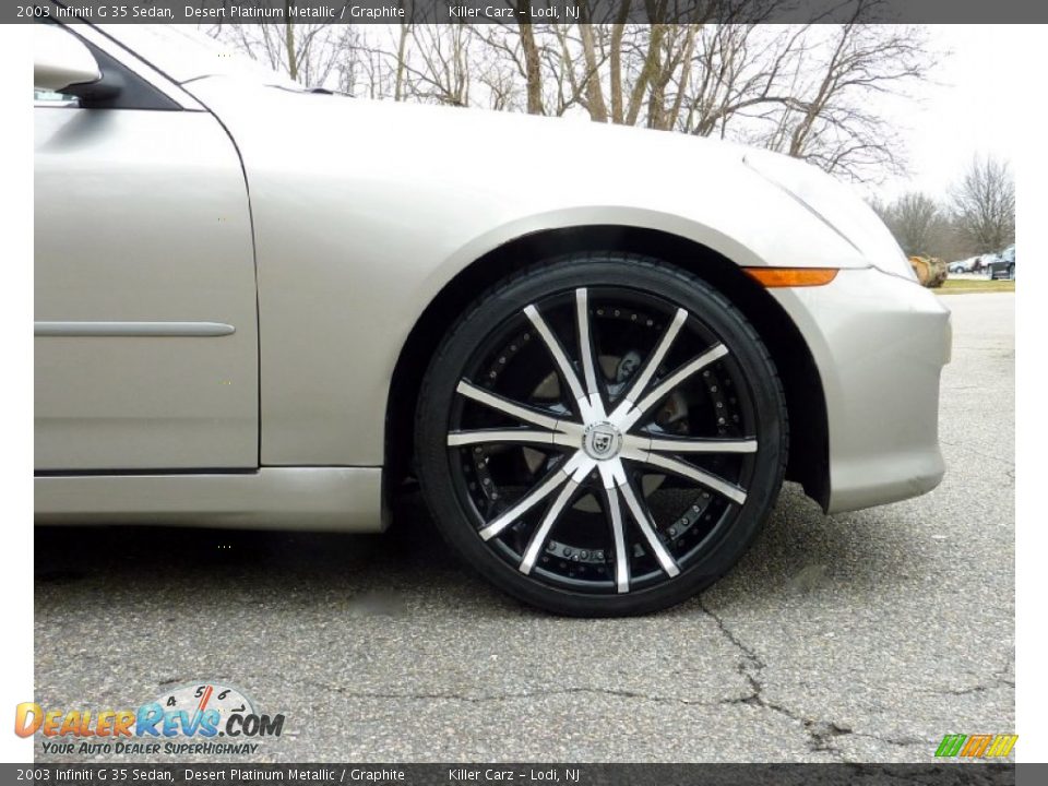 2003 Infiniti G 35 Sedan Desert Platinum Metallic / Graphite Photo #29
