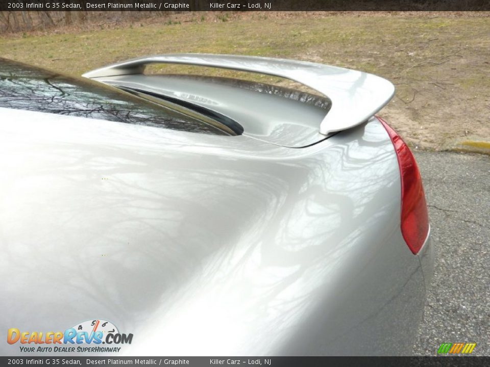 2003 Infiniti G 35 Sedan Desert Platinum Metallic / Graphite Photo #30