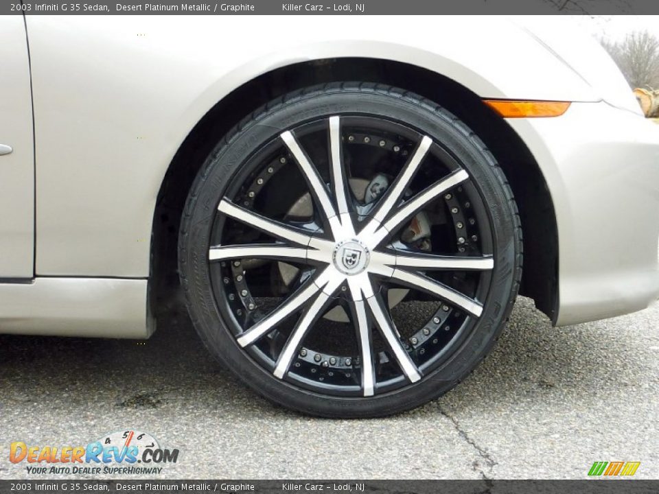 2003 Infiniti G 35 Sedan Desert Platinum Metallic / Graphite Photo #31