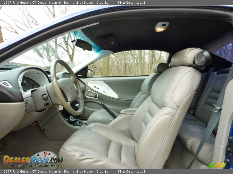 Medium Graphite Interior - 1997 Ford Mustang GT Coupe Photo #12