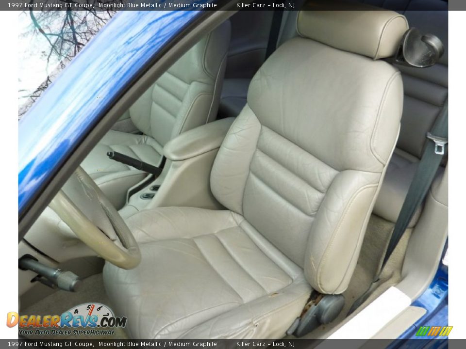 Front Seat of 1997 Ford Mustang GT Coupe Photo #13