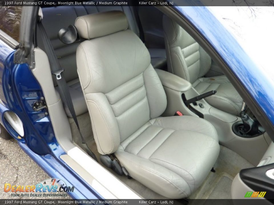 Front Seat of 1997 Ford Mustang GT Coupe Photo #20