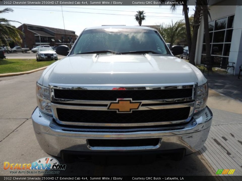 2012 Chevrolet Silverado 2500HD LT Extended Cab 4x4 Summit White / Ebony Photo #2
