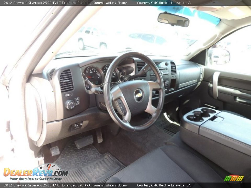 2012 Chevrolet Silverado 2500HD LT Extended Cab 4x4 Summit White / Ebony Photo #12