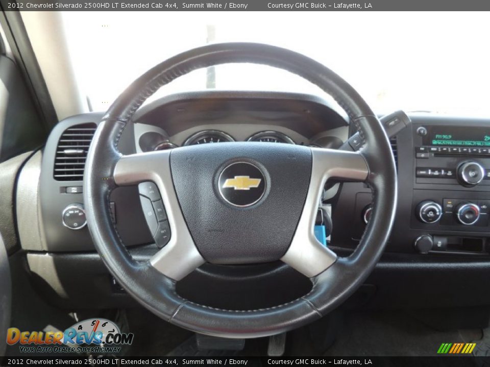 2012 Chevrolet Silverado 2500HD LT Extended Cab 4x4 Summit White / Ebony Photo #14