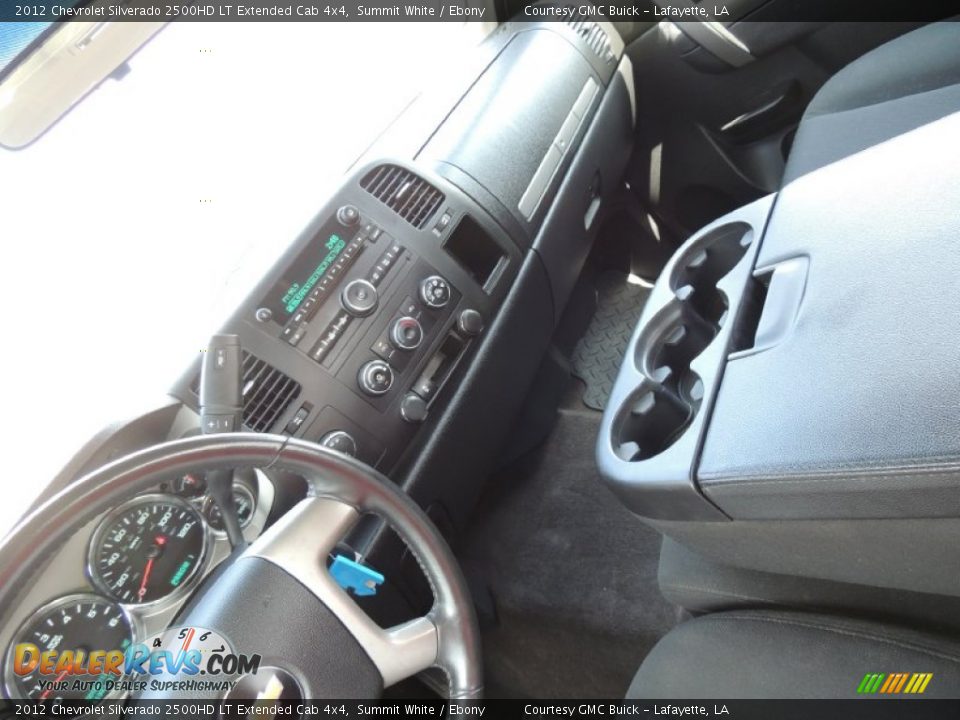 2012 Chevrolet Silverado 2500HD LT Extended Cab 4x4 Summit White / Ebony Photo #20