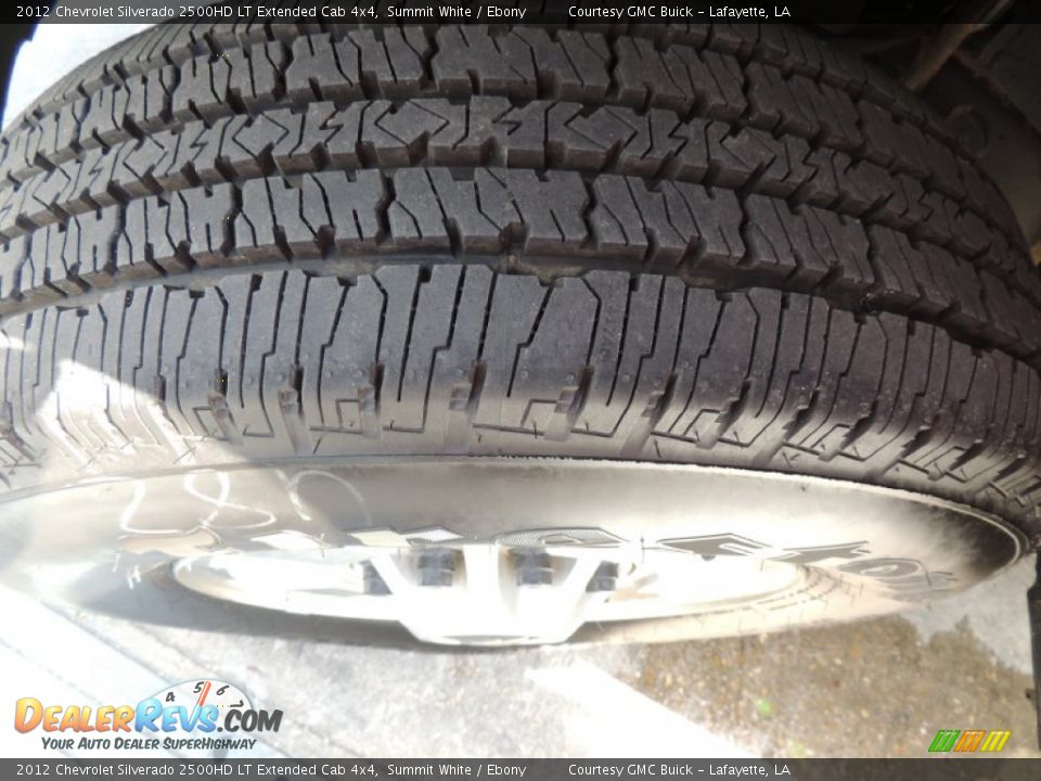 2012 Chevrolet Silverado 2500HD LT Extended Cab 4x4 Summit White / Ebony Photo #24