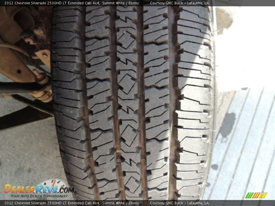 2012 Chevrolet Silverado 2500HD LT Extended Cab 4x4 Summit White / Ebony Photo #25