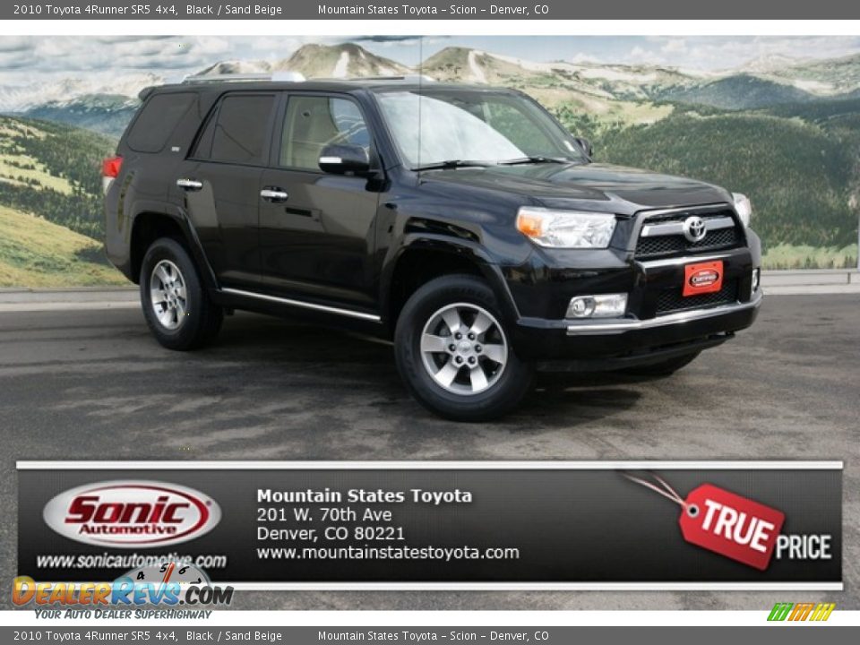 2010 Toyota 4Runner SR5 4x4 Black / Sand Beige Photo #1