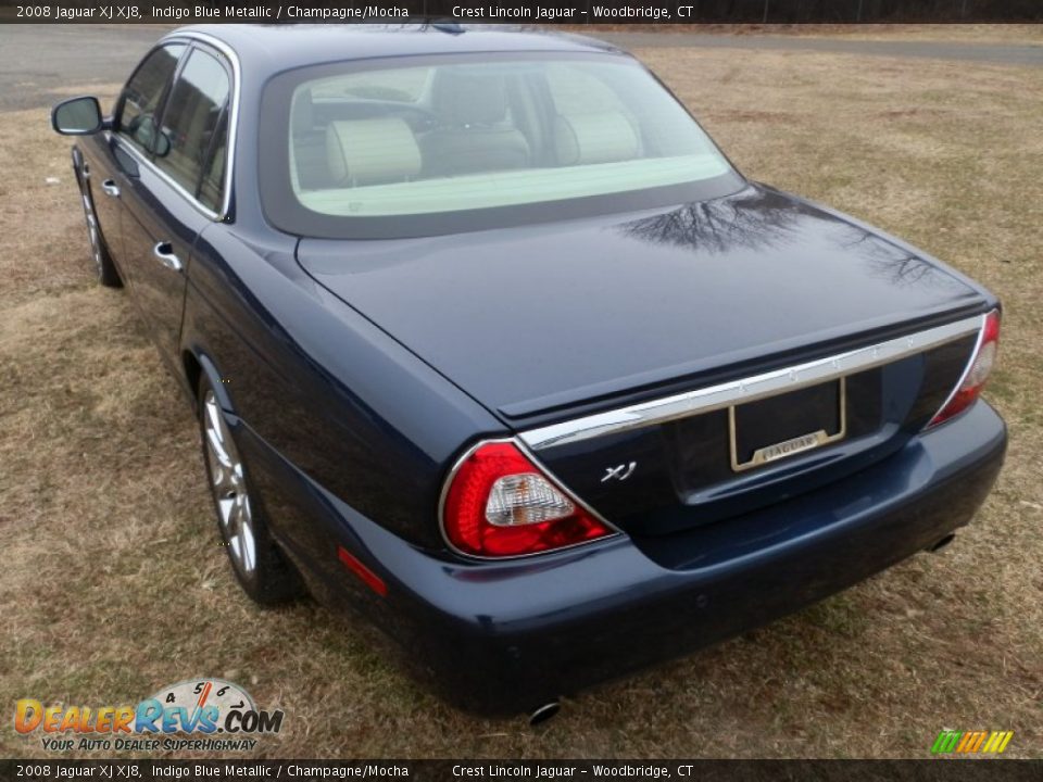 2008 Jaguar XJ XJ8 Indigo Blue Metallic / Champagne/Mocha Photo #4