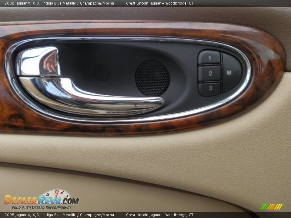2008 Jaguar XJ XJ8 Indigo Blue Metallic / Champagne/Mocha Photo #8