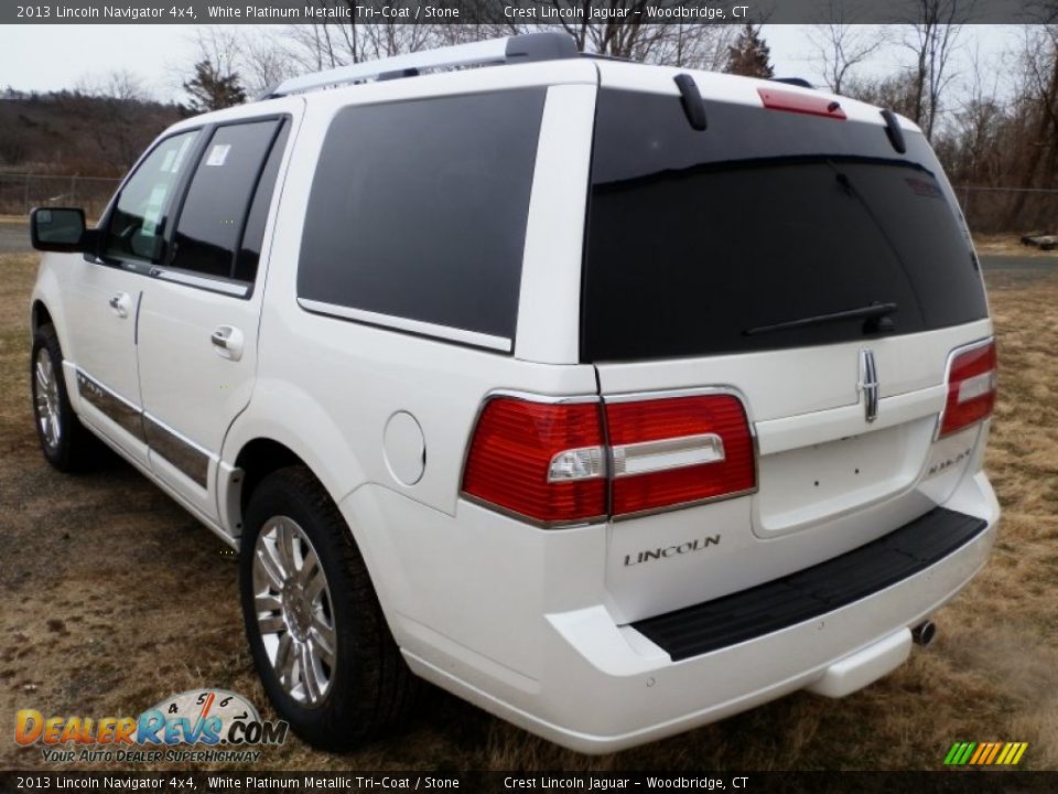 White Platinum Metallic Tri-Coat 2013 Lincoln Navigator 4x4 Photo #4