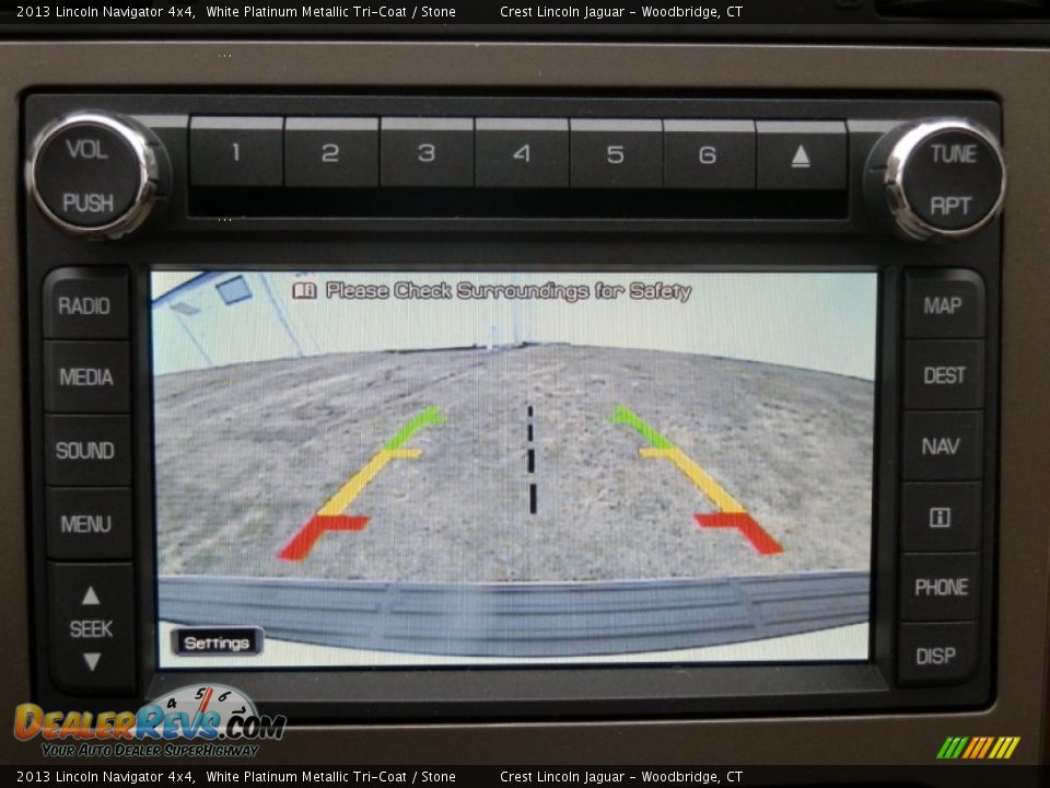2013 Lincoln Navigator 4x4 White Platinum Metallic Tri-Coat / Stone Photo #16