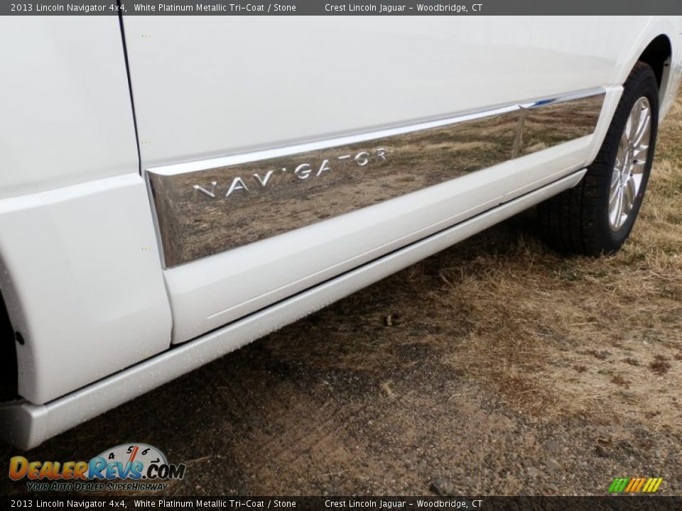 2013 Lincoln Navigator 4x4 White Platinum Metallic Tri-Coat / Stone Photo #21