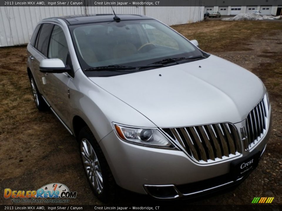 2013 Lincoln MKX AWD Ingot Silver / Canyon Photo #2