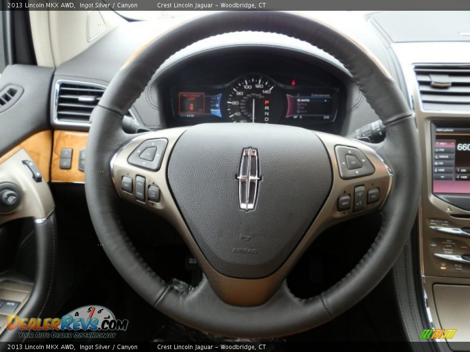 2013 Lincoln MKX AWD Steering Wheel Photo #9