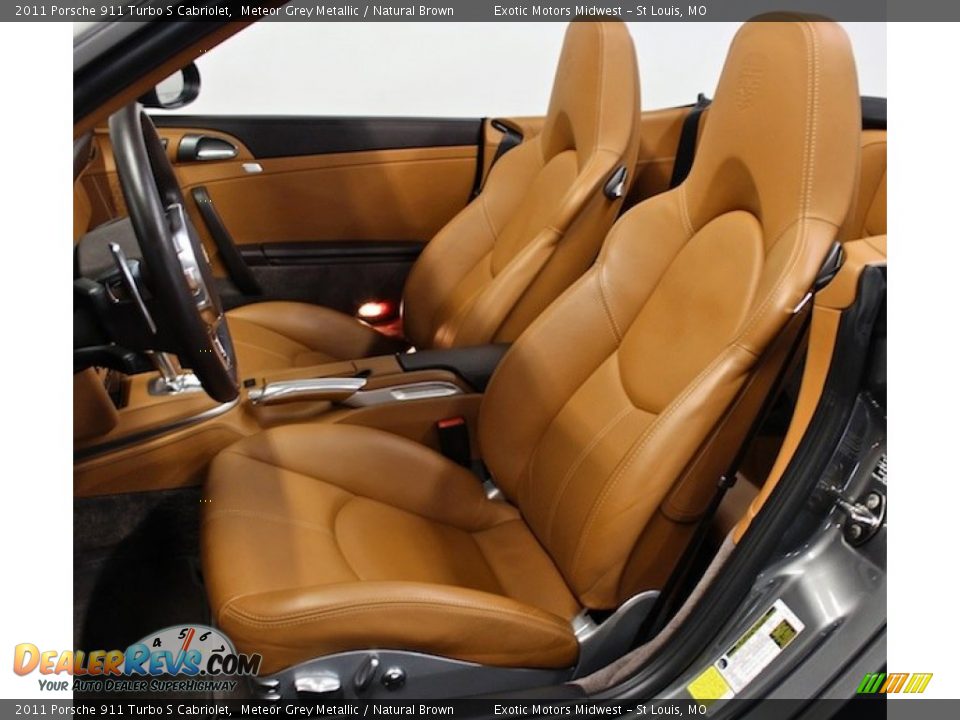 Front Seat of 2011 Porsche 911 Turbo S Cabriolet Photo #36