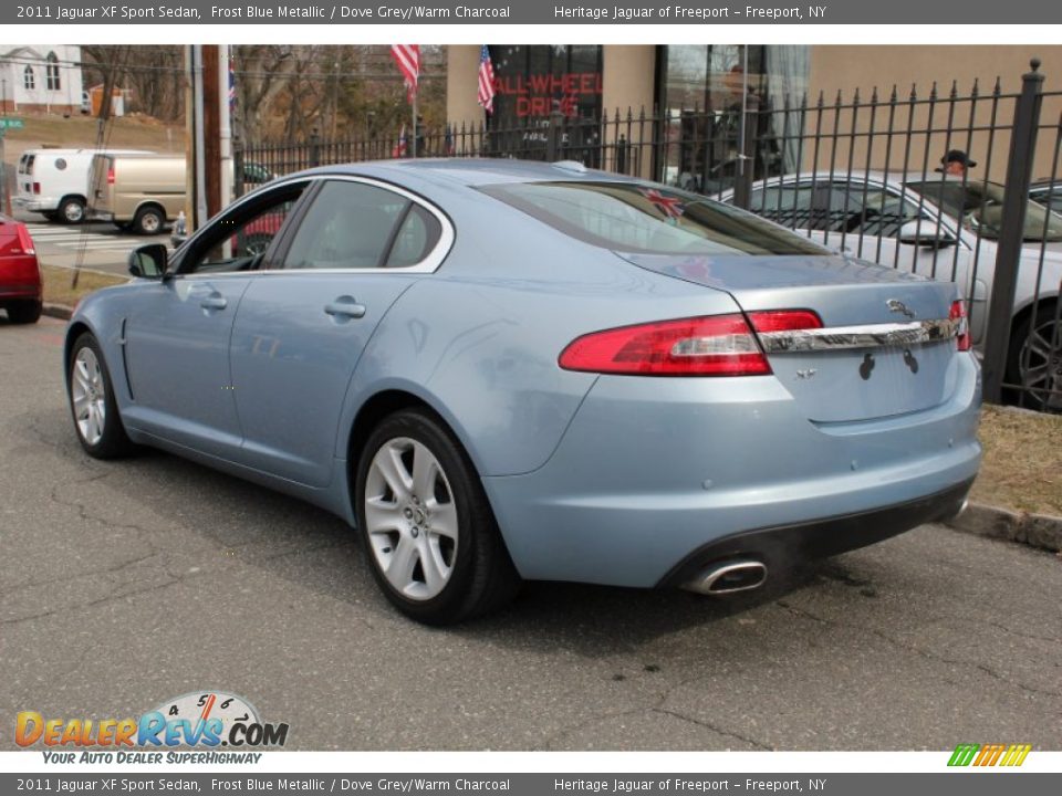 2011 Jaguar XF Sport Sedan Frost Blue Metallic / Dove Grey/Warm Charcoal Photo #4