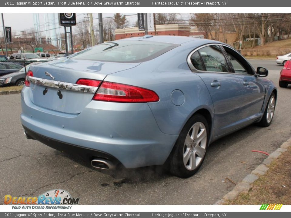 2011 Jaguar XF Sport Sedan Frost Blue Metallic / Dove Grey/Warm Charcoal Photo #6