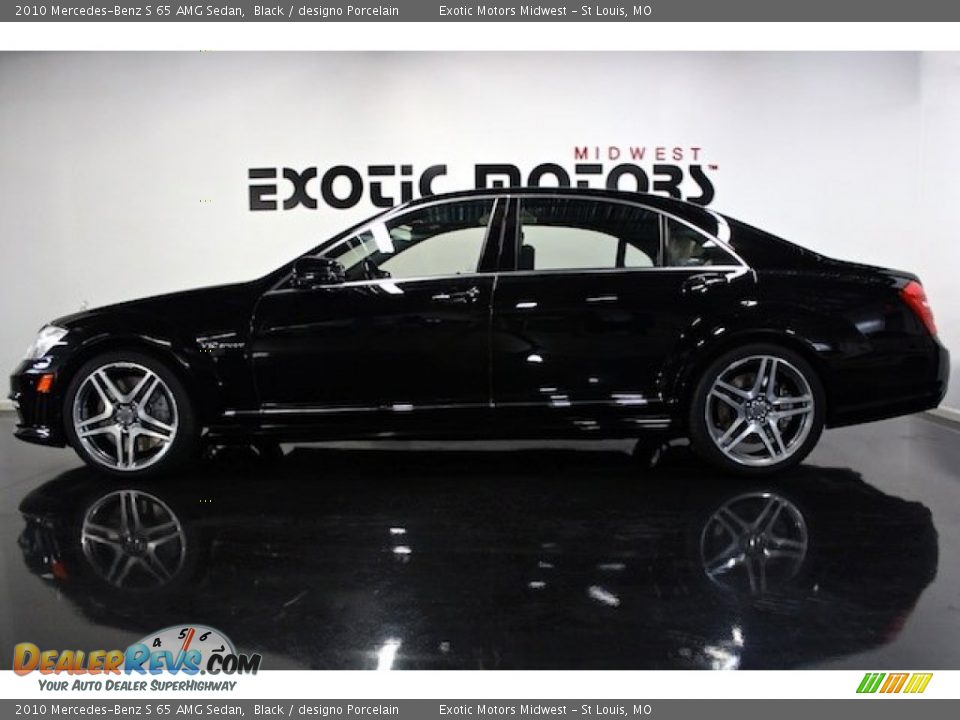 2010 Mercedes-Benz S 65 AMG Sedan Black / designo Porcelain Photo #1