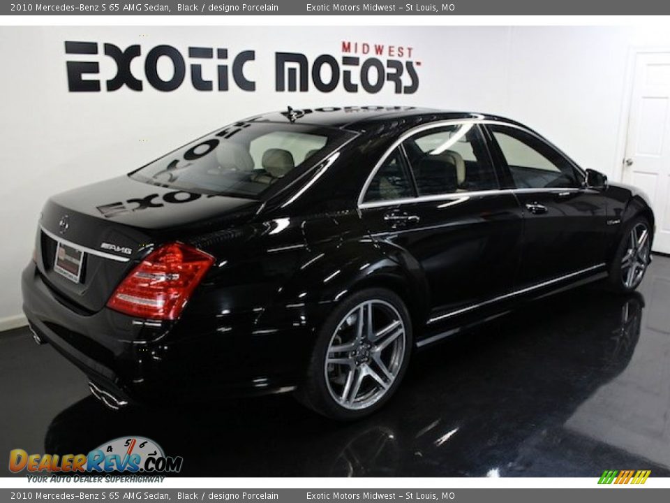2010 Mercedes-Benz S 65 AMG Sedan Black / designo Porcelain Photo #11