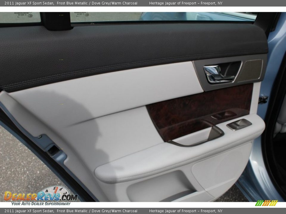 2011 Jaguar XF Sport Sedan Frost Blue Metallic / Dove Grey/Warm Charcoal Photo #16