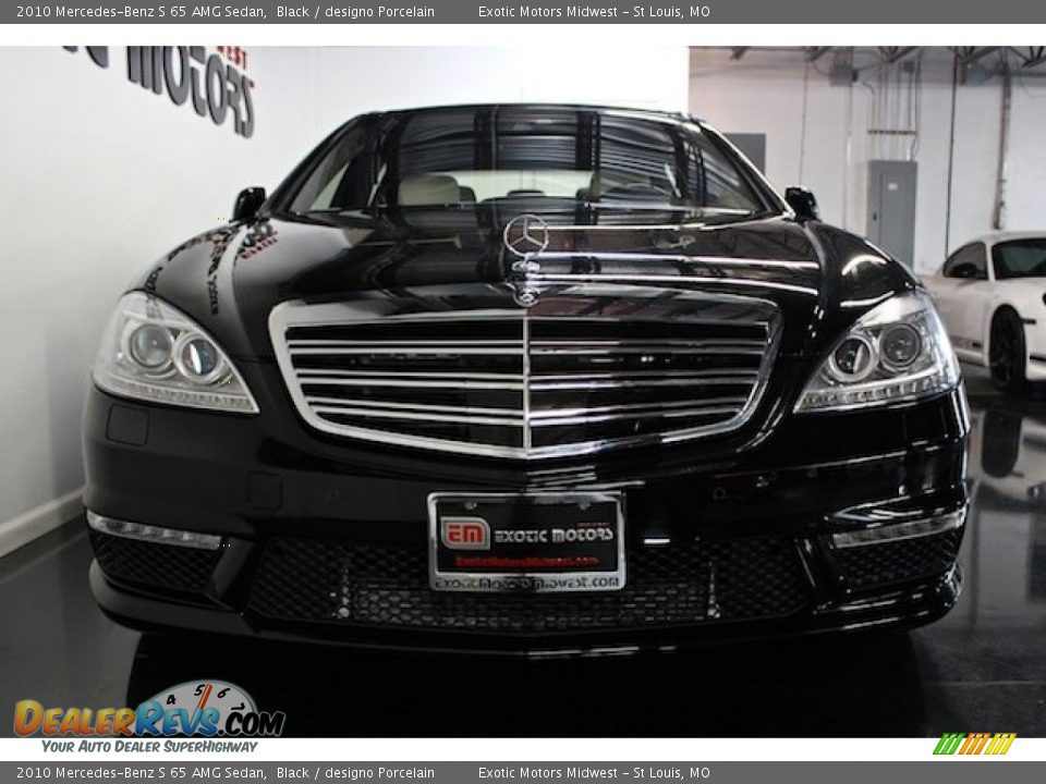 2010 Mercedes-Benz S 65 AMG Sedan Black / designo Porcelain Photo #12