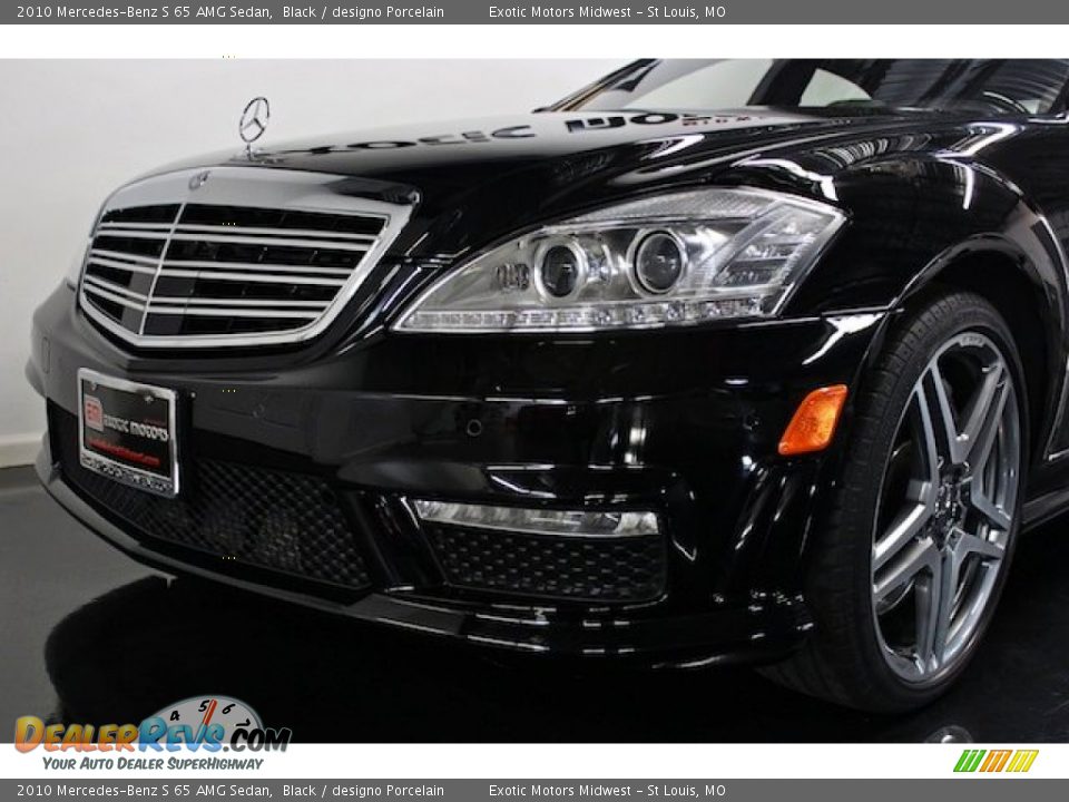 2010 Mercedes-Benz S 65 AMG Sedan Black / designo Porcelain Photo #16