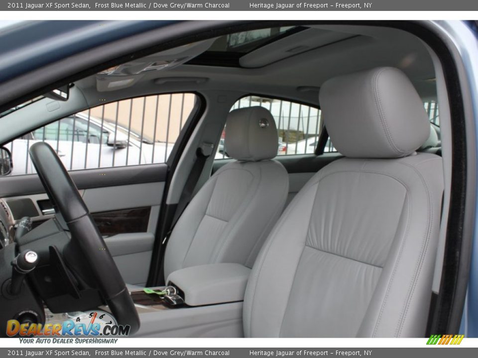 2011 Jaguar XF Sport Sedan Frost Blue Metallic / Dove Grey/Warm Charcoal Photo #20