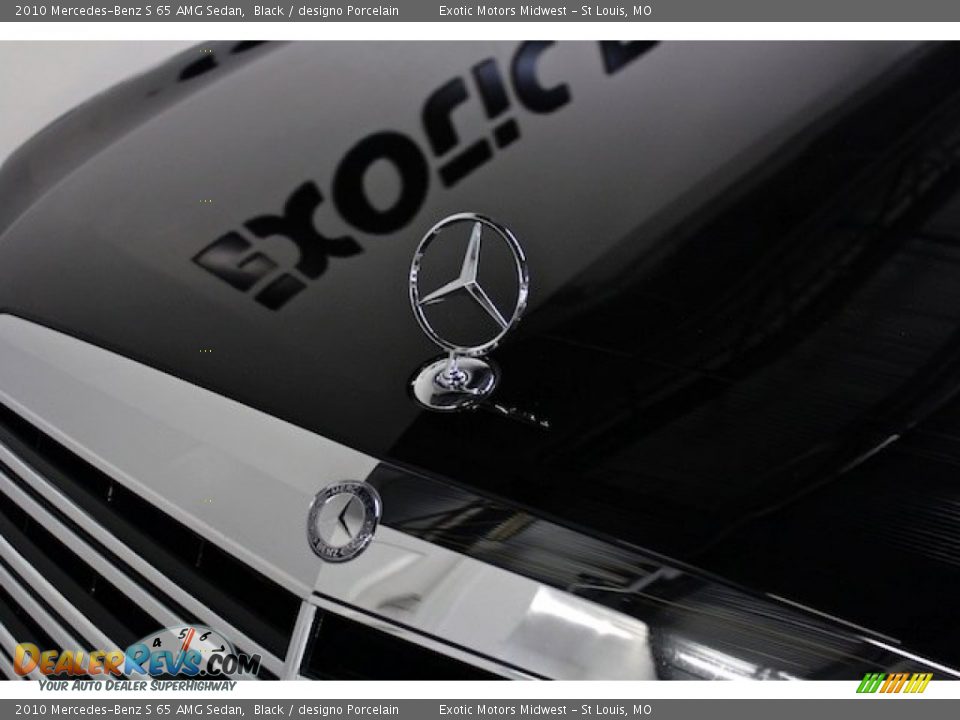 2010 Mercedes-Benz S 65 AMG Sedan Black / designo Porcelain Photo #17