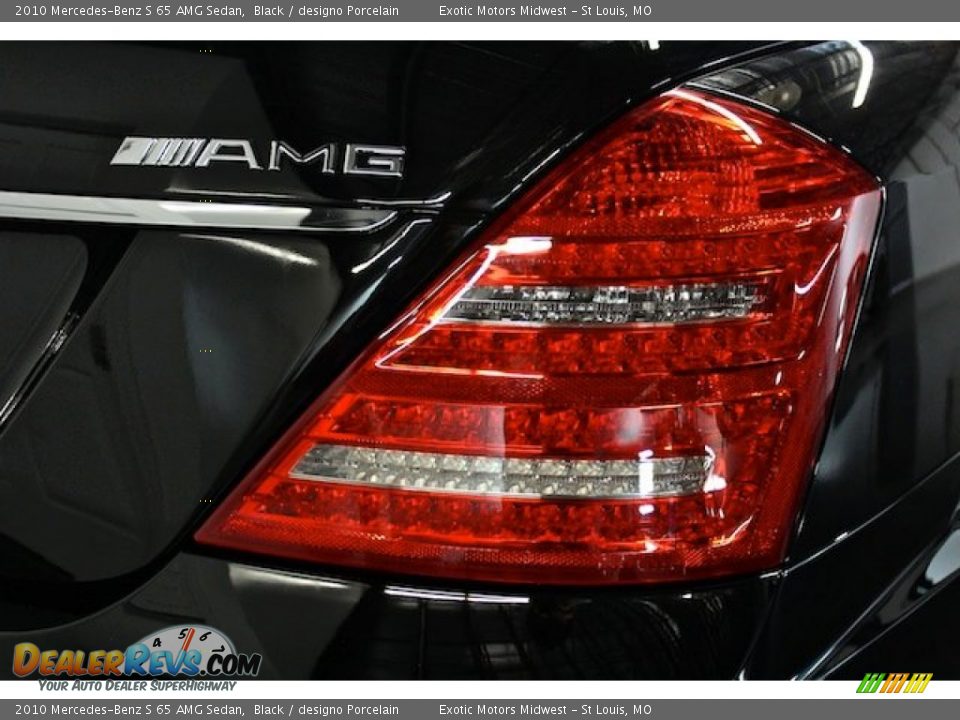 2010 Mercedes-Benz S 65 AMG Sedan Black / designo Porcelain Photo #19