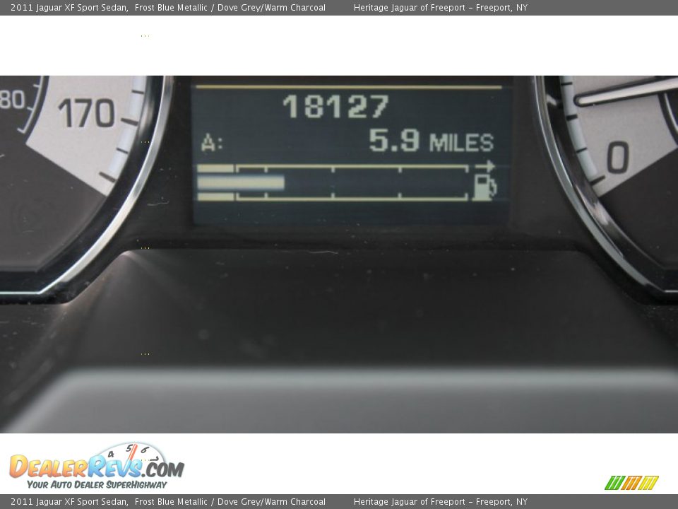 2011 Jaguar XF Sport Sedan Frost Blue Metallic / Dove Grey/Warm Charcoal Photo #27