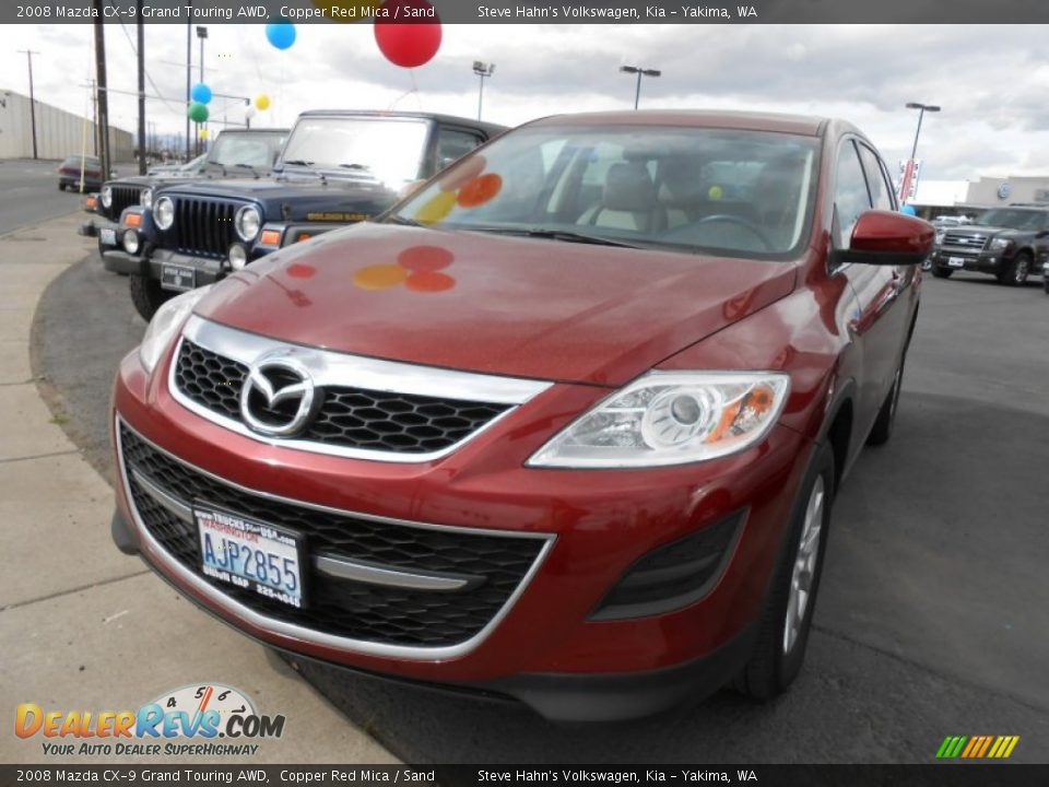 2008 Mazda CX-9 Grand Touring AWD Copper Red Mica / Sand Photo #2