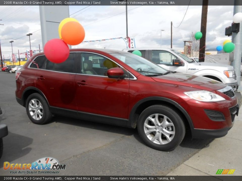 2008 Mazda CX-9 Grand Touring AWD Copper Red Mica / Sand Photo #4