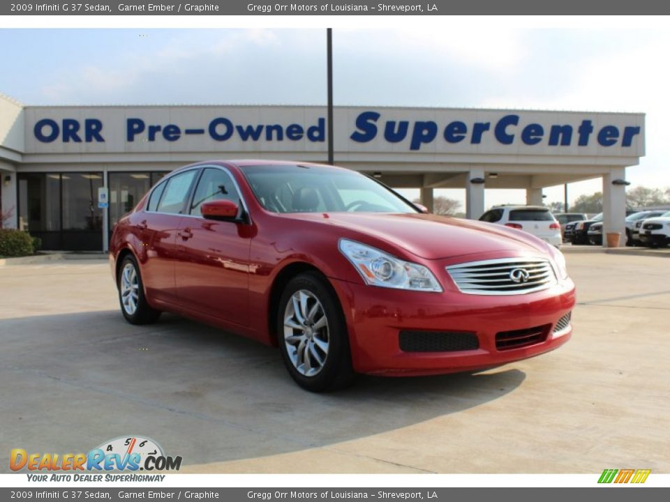 2009 Infiniti G 37 Sedan Garnet Ember / Graphite Photo #1