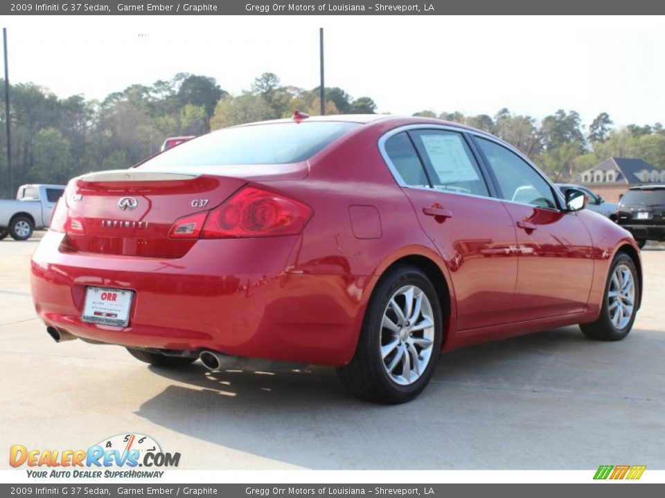 2009 Infiniti G 37 Sedan Garnet Ember / Graphite Photo #4