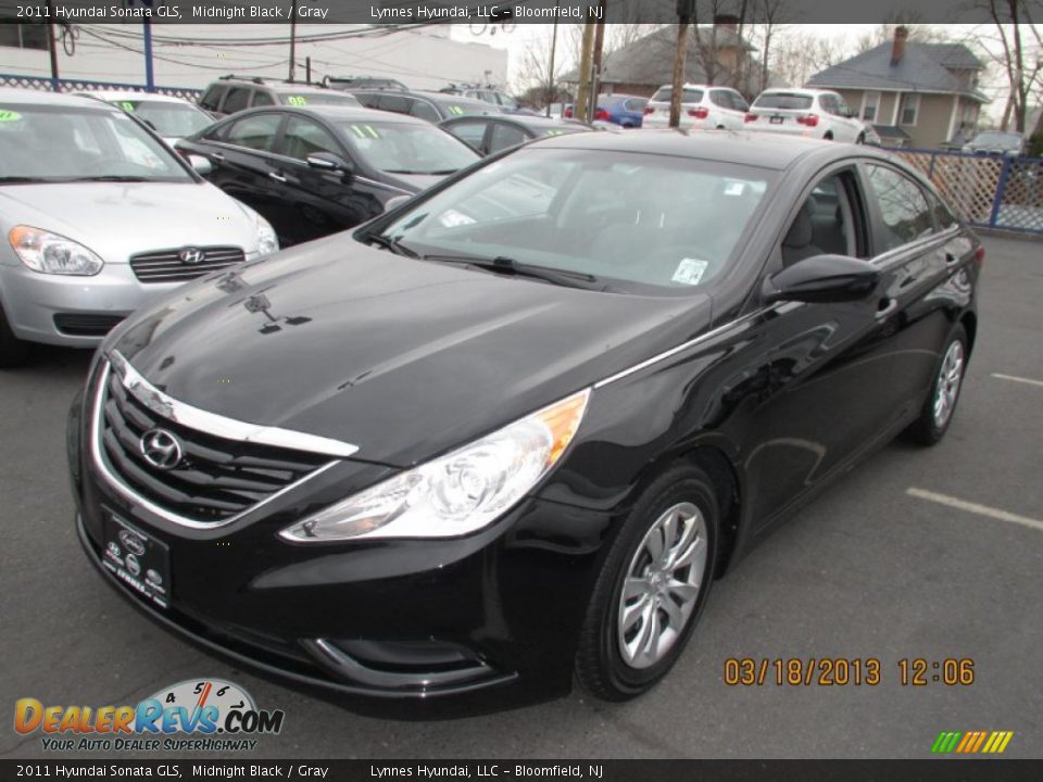 2011 Hyundai Sonata GLS Midnight Black / Gray Photo #2